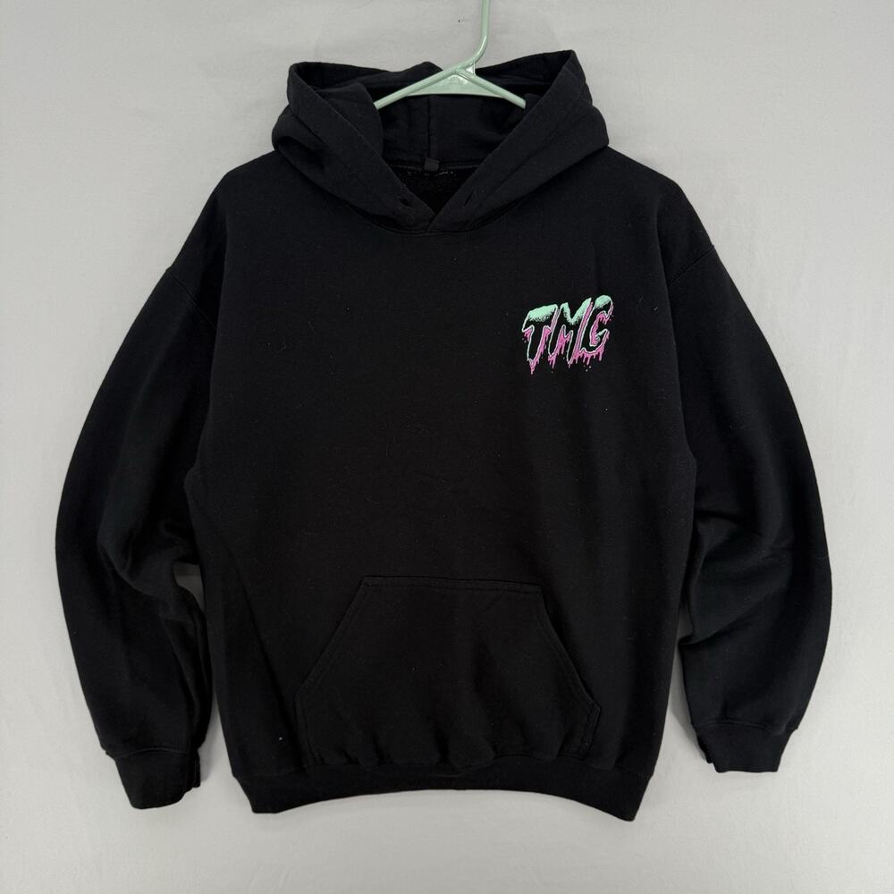 TMG Tour Hoodie Medium Black East West Tour Graphic Pullover Streetwear Cody Ko